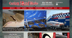 Desktop Screenshot of customsoundworks.com